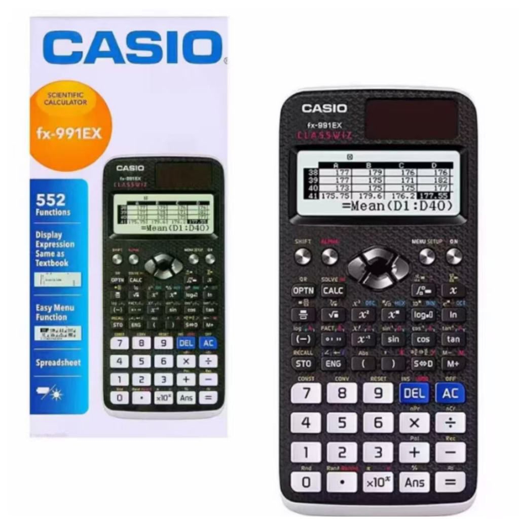 เครื่องคิดเลขวิทยาศาสตร์ยี่ห้อCasioรุ่นfx-991EX สำหรับนักเรียน