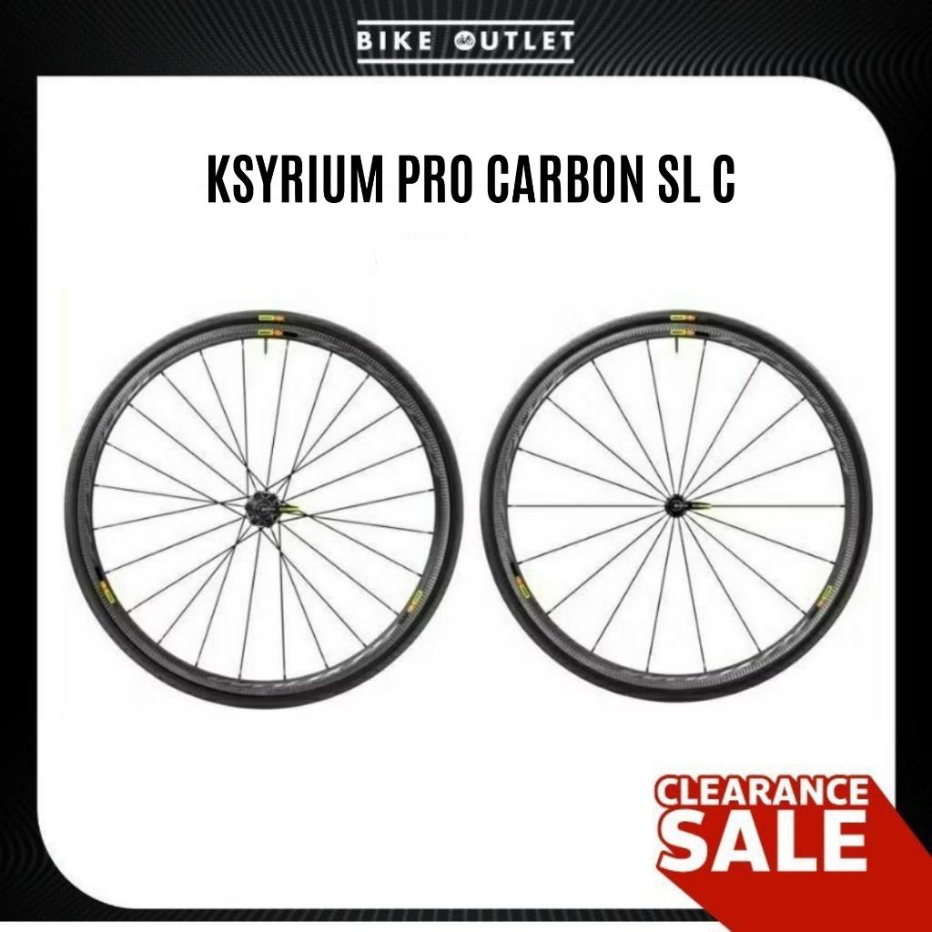 🔥ล็อตสุดท้าย!!! ล้อจักรยานเสือหมอบ Mavic Ksyrium Pro Carbon SL C Rim Brake ของแท้