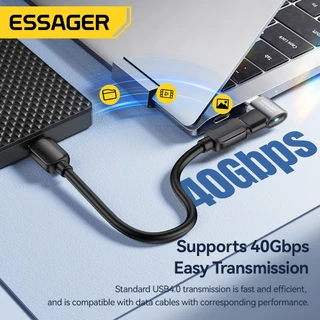 Essager พิมพ์ C เพื่อพิมพ์ C อะแดปเตอร์ OTG 240W USB 4.08K@60Hz