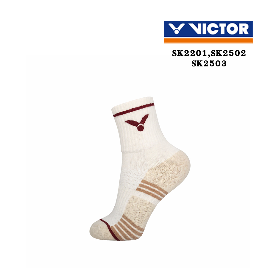 VICTOR ถุงเท้ากีฬาแบดมินตัน Size M รุ่น SK2201  / SK2502 / SK2503