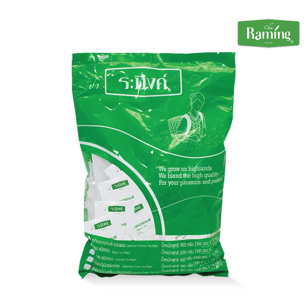 ชาจีนอบดอกมะลิ ชนิดซอง 100 ซอง ตราชาระมิงค์ (Jasmine Tea)