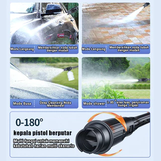 REAIM เครื่องฉีดน้ำแรงดันสูง 6800W 3000bar สำหรับทำความสะอาดรถและบ้าน