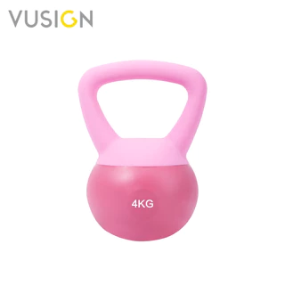 Vusign ลูกตุ้มยกน้ำหนัก เคตเทิลเบล ลูกตุ้มออกกำลังกาย น้ำหนัก 2/4/6 Kg ด้ามจับถนัดมือ Kettlebell