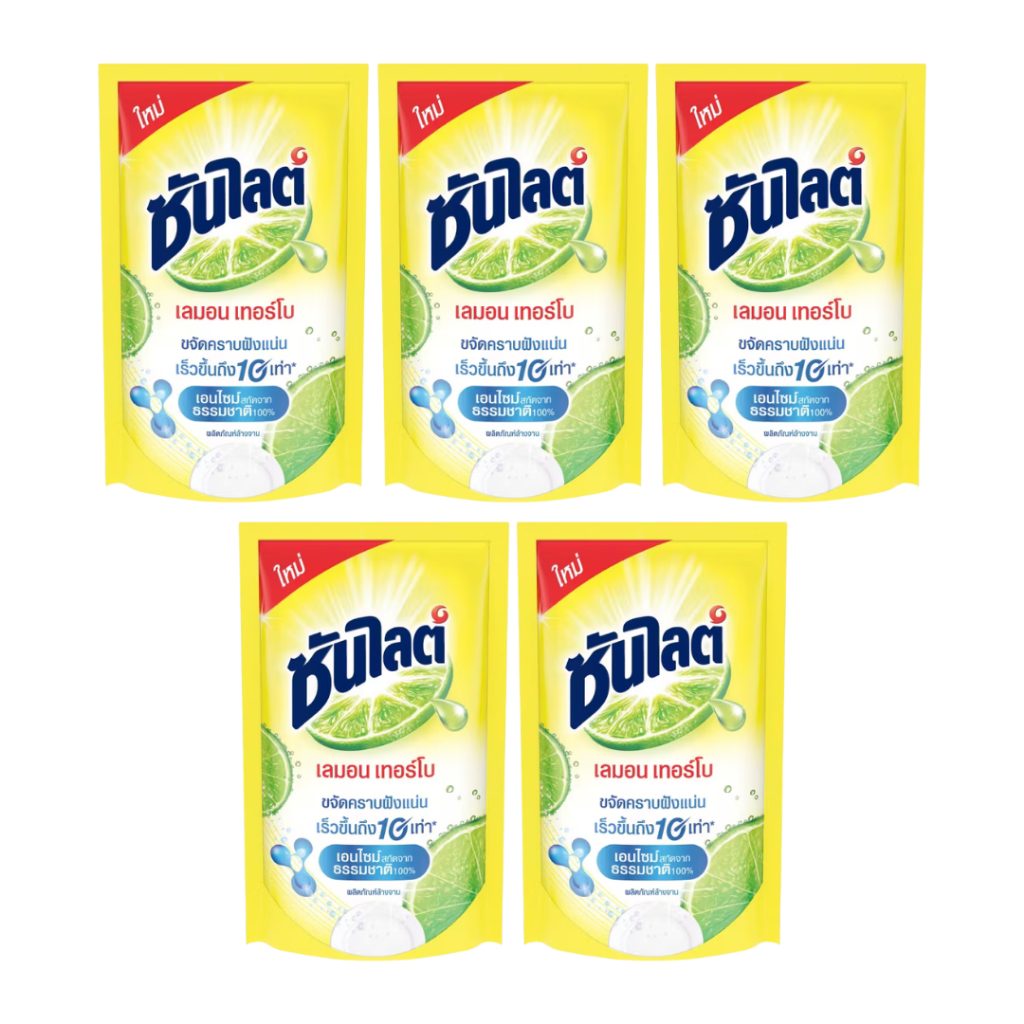 ซันไลต์เลมอนเทอร์โบ น้ำยาล้างจาน ขนาด 500 ml.