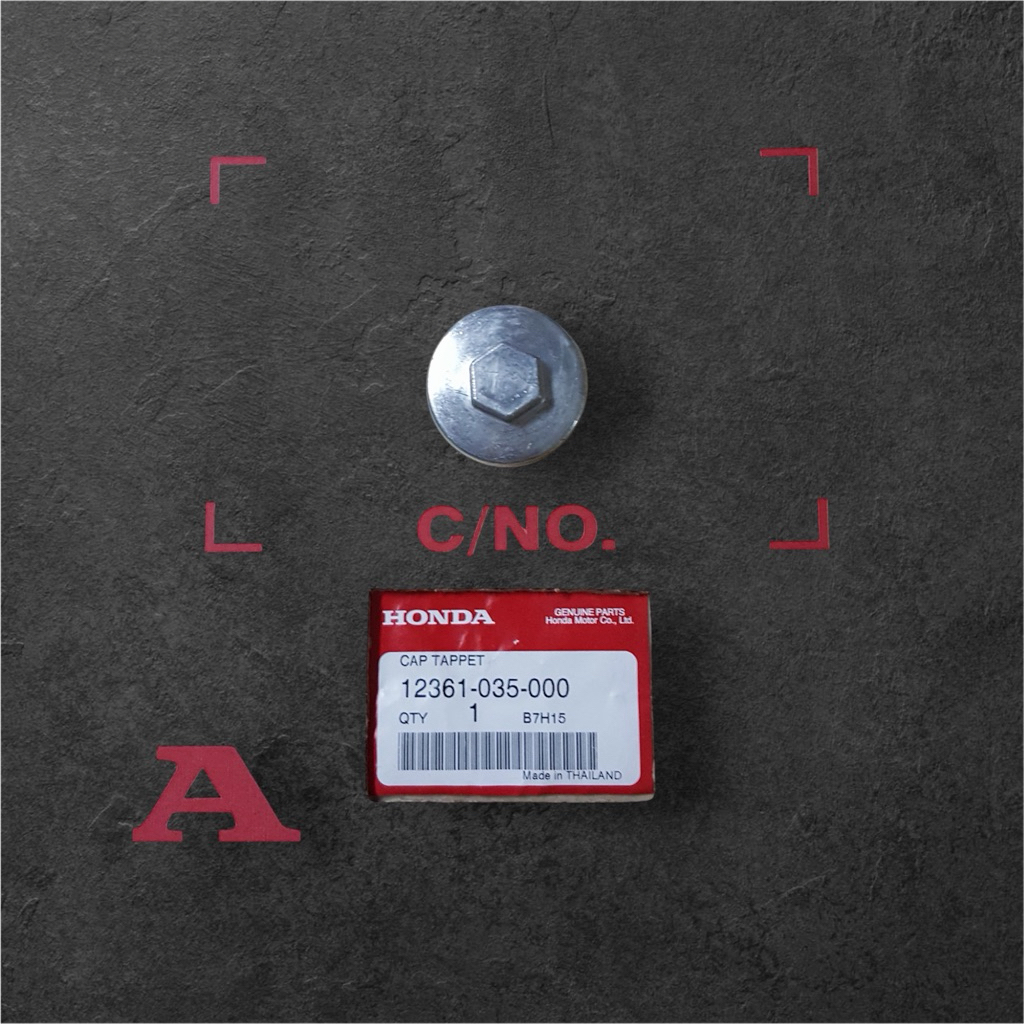 ฝาวาล์วเวฟ100/110S/เวฟ100SU-BOX 2005แท้ศูนย์🔺(1ชิ้น) 12361-035-000