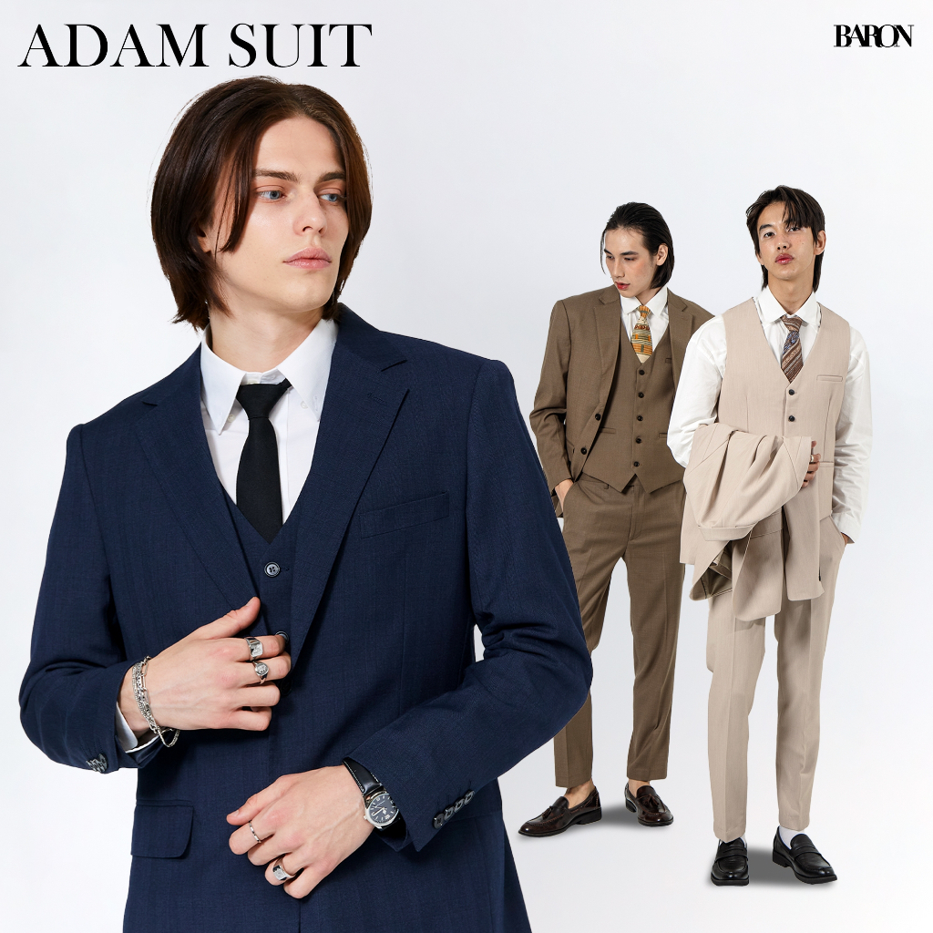 [ขายแยกชิ้น] BARON  Premium Adam set suit ชุดเซตสูทออกงานพรีเมี่ยมแบรนด์ บารอน