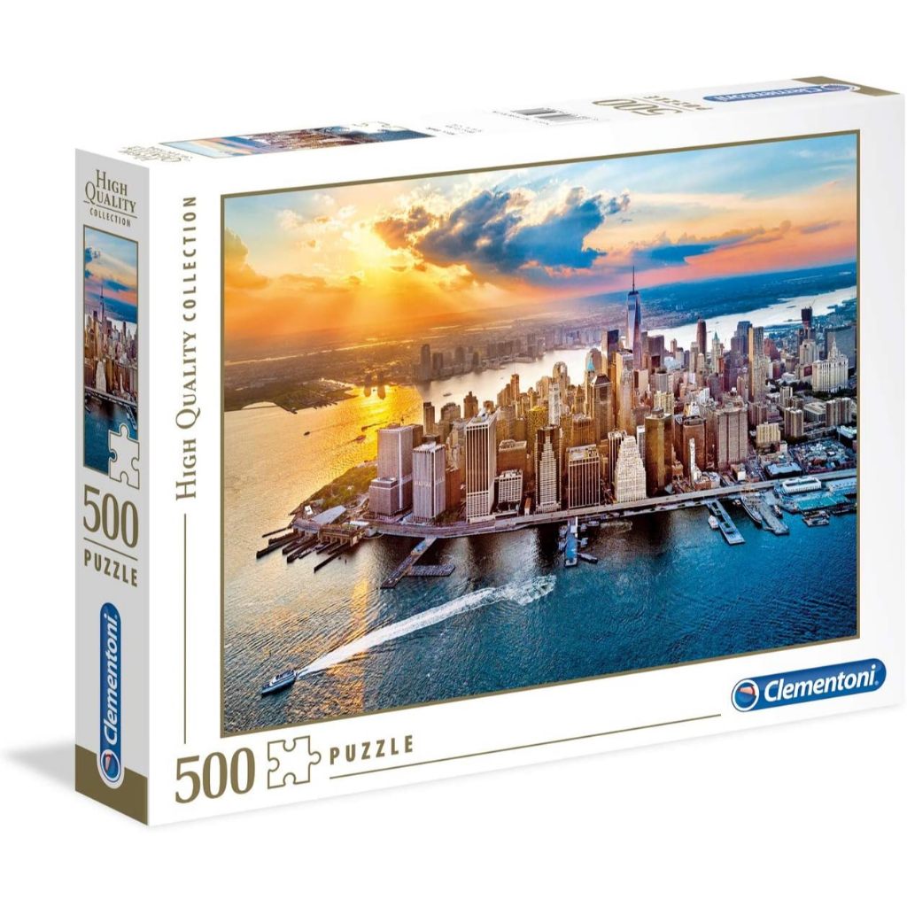 Jigsaw Puzzle Clementoni - New York 500 pcs. Made in Italy จิ๊กซอว์ภาพเมืองนิวยอร์ค ขนาด 500ชิ้น แถม