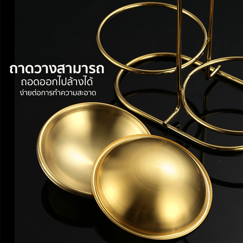 Marino Home ที่วางทัพพี กระบวย ชั้นวางกระบวย ทองเหลือง วางได้ 2 ชิ้น No.Y2388 ราคา ถูกที่สุด ดีลบีเคเค แกลเลอรีภาพที่ 3