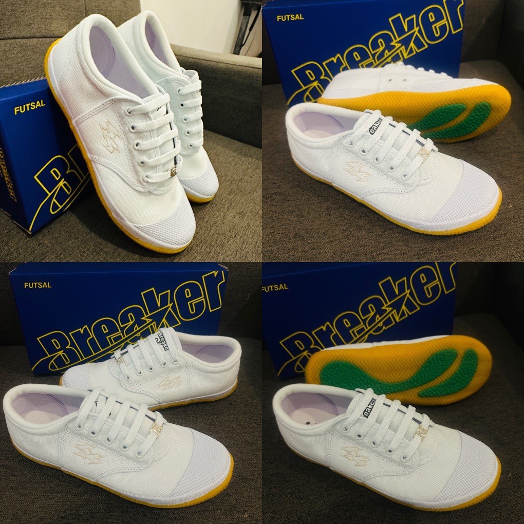 รองเท้าผ้าใบเบรกเกอร์ สีขาว รุ่น BK4P/M
