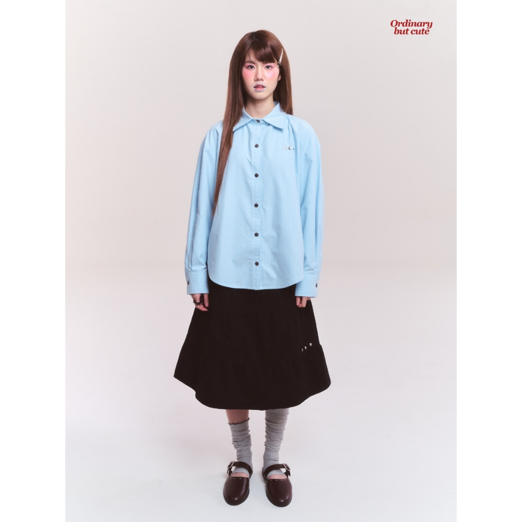ODBC Neko skirt  กระโปรงดีเทลปักหมุด signature ราคา ถูกที่สุด ดีลบีเคเค แกลเลอรีภาพที่ 3