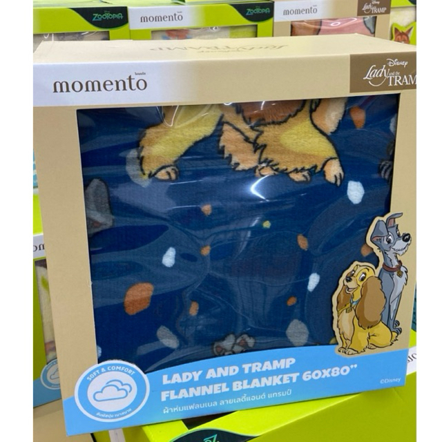 ผ้าห่มแฟลนเนลลาย Lady and the Tramp จาก Disney