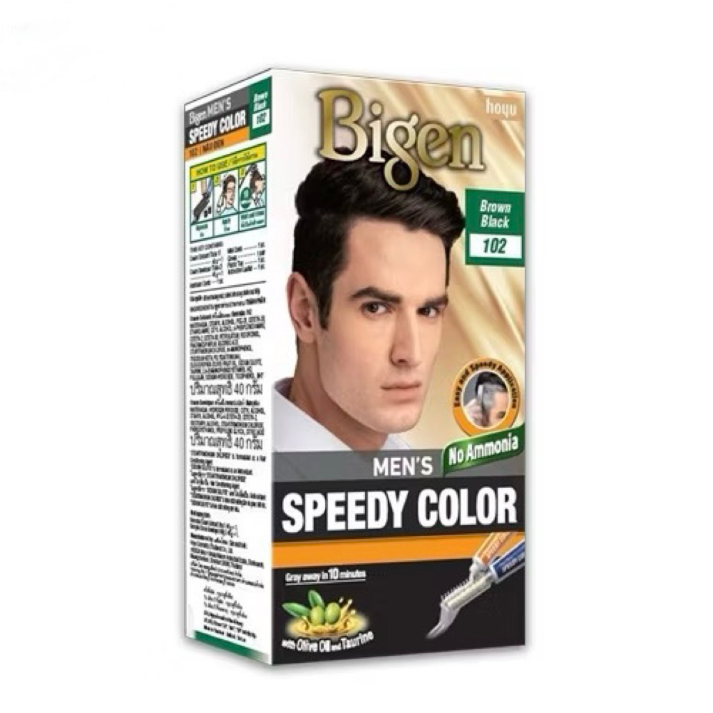 Bigen Men's Speedy Color ครีมเปลี่ยนสีผมชาย 102 brown black