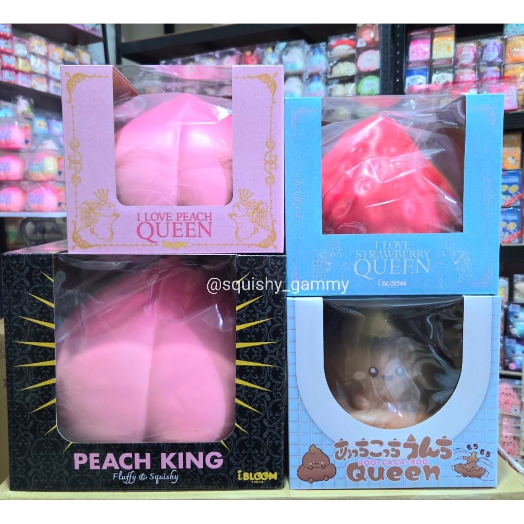 Squishy iBloom สกุชชี่ชิ้นใหญ่จัมโบ้ บีบฟิน พร้อมส่ง   ไอบูมพีชยักษ์