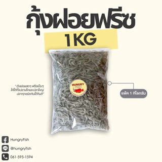 🔥ส่งด่วนจากนนทบุรี🔥กุ้งฝอยแช่แข็ง แพ็ค 1 กิโลกรัม | ปลาทุกชนิดกินดี | HungryFish