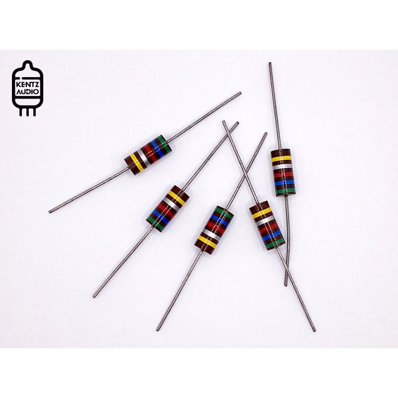 [NOS] ตัวต้านทาน ค่าสี 5.6KΩ 5K6 RIKEN Made in Japan - Carbon composition Resistor 2W ค่ายืดเป็น 5.8