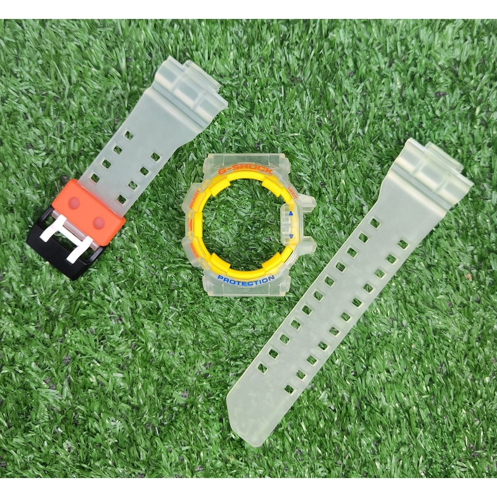 ⌚กรอบ/สายนาฬิกา G-Shock มือ1รุ่น 🤍GA-400🧡💛เจลขุ่น