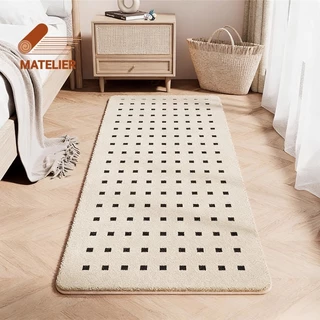 MATELIER พรมปูพื้น พรม พรมห้องนอน พรมขนนุ่ม พรมหนา พรมยาว ทำจากวัสดุแคชเมียร์เทียม นุ่มสบาย 60*120 ซม.