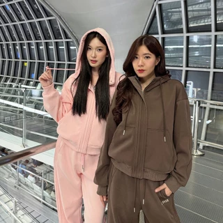 CO1055 Airport Cozy Thermal Set ชุดเซ็ตกันหนาว (Hoodie + Pants)