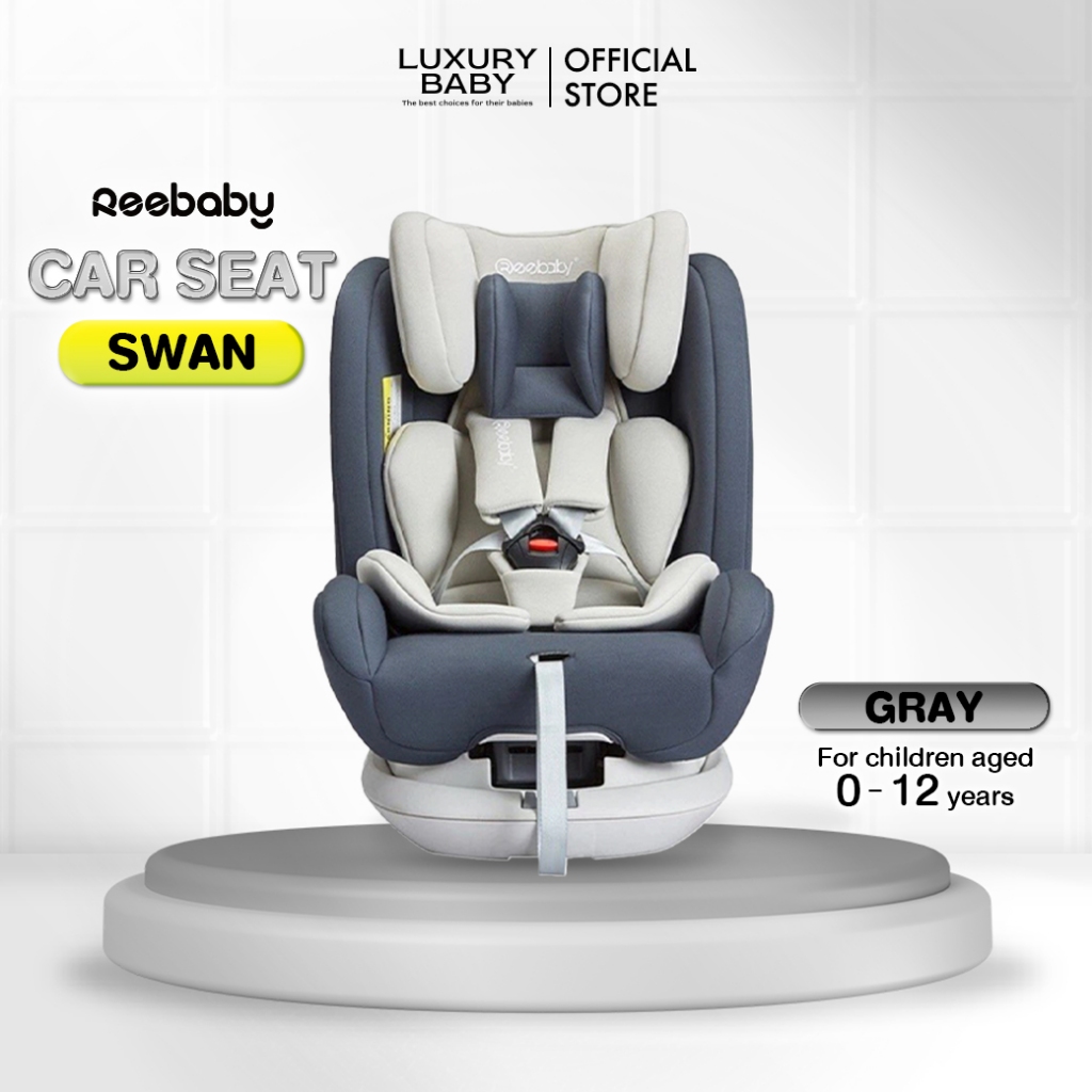 Flash Sale! 8,900.- | คาร์ซีท Ree Baby Swan Bear Car Seat [Gray] For 0 M - 12 Y Isofix Rotate 360