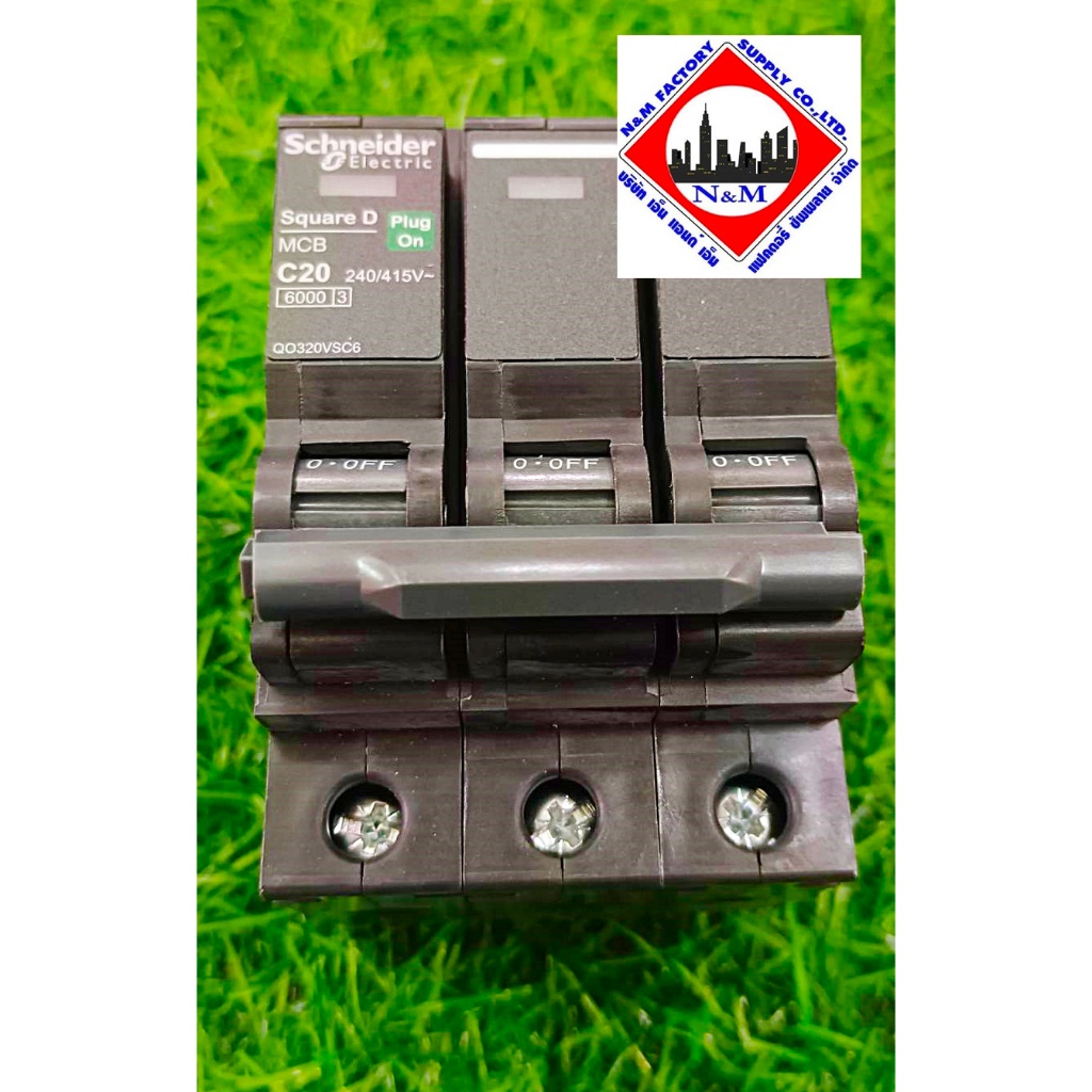 ลูกเซอร์กิต สแควร์ดี 20 A 3 POLE QO320VSC6T