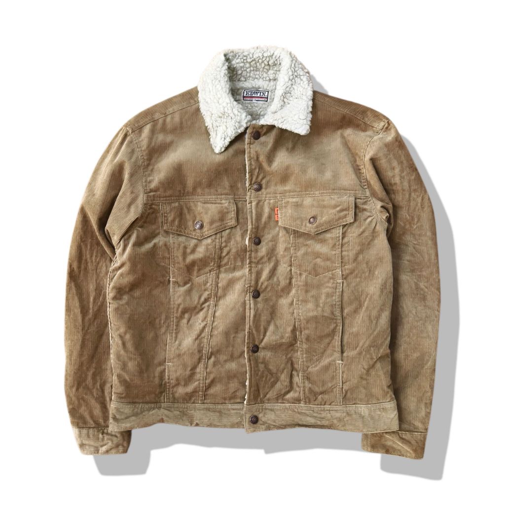 Edwin Brown Sherpa Corduroy Jacket รอบอก 43”