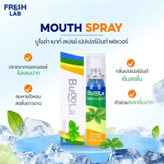 สเปรย์ดับกลิ่นปาก Buoola mouth spray ลดกลิ่นปาก หอมสดชื่น พกพาง่าย ลมหายใจหอมยาวนาน มีอย.