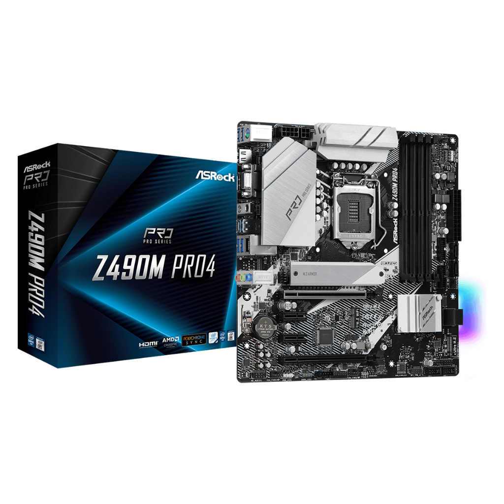 MAINBOARD (เมนบอร์ด) 1200 ASROCK Z490M PRO4 พร้อมส่ง