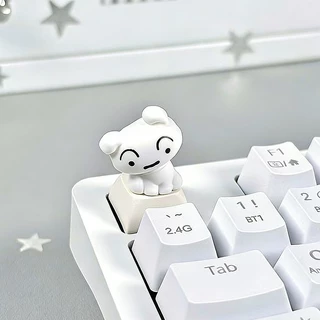keycaps 3D คีย์แคปตุ๊กตาปริ๊น 3 มิติ Crayon Shin‑chan ของขวัญให้แฟนหญิง ตกแต่งคีย์บอร์ด อุปกรณ์เสริมคีย์บอร์ด**