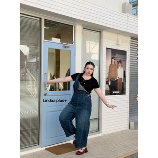 LindaaPlus-- เอี้ยมยีนส์ทรงเบสิค มินิมอลสุดๆ กางเกงเป็นทรงขากระบอกใหญ่พิเศษ buggy jeans