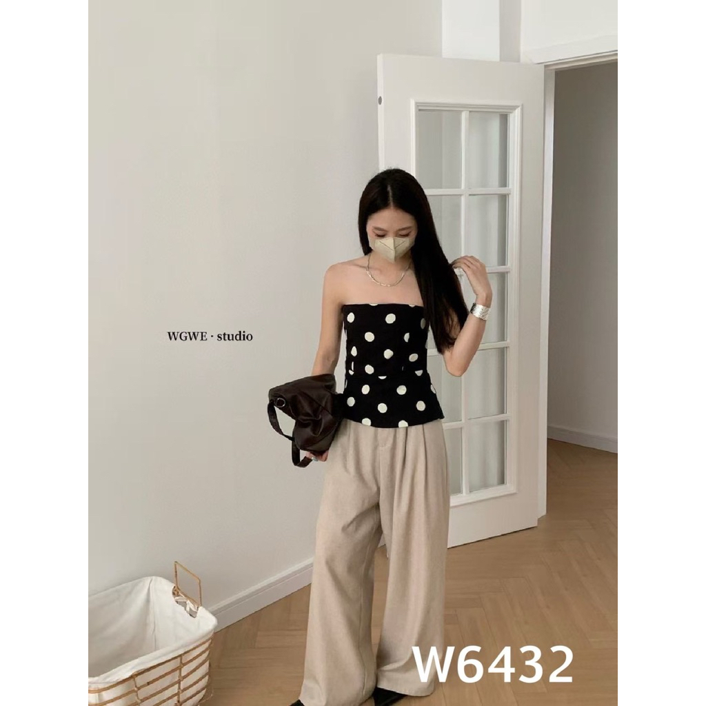 W6432 เสื้อเกาะอก Tag🛍️🇰🇷WGWE - รูปที่ 3
