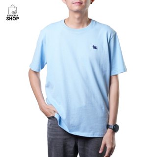 เสื้อยืดคอกลม ปักโลโก้สิงห์