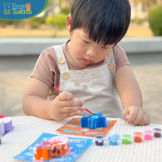 Play Plearn Kid ชุดระบายสีปูนปลาสเตอร์ Set Plaster Painting เหมาะสำหรับเด็ก 3 ขวบขึ้นไป