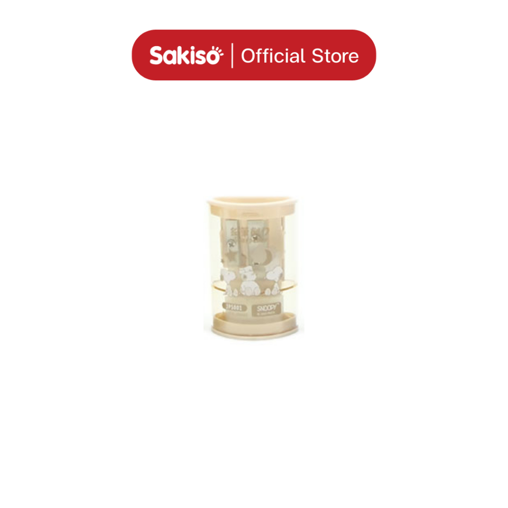 Sakiso กบเหลา 2 ช่อง + ยางลบ ในชิ้นเดียวกัน Snoopy School Time - รูปที่ 2