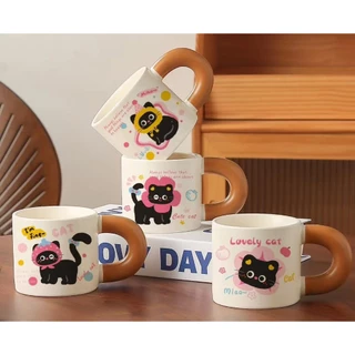 💘แก้วเซรามิค💘คละลาย พิมพ์ลายน่ารักๆ 400มล. แก้วมัค แก้วน้ำ แก้วกาแฟ พร้อมส่ง สั่งได้เลยยย