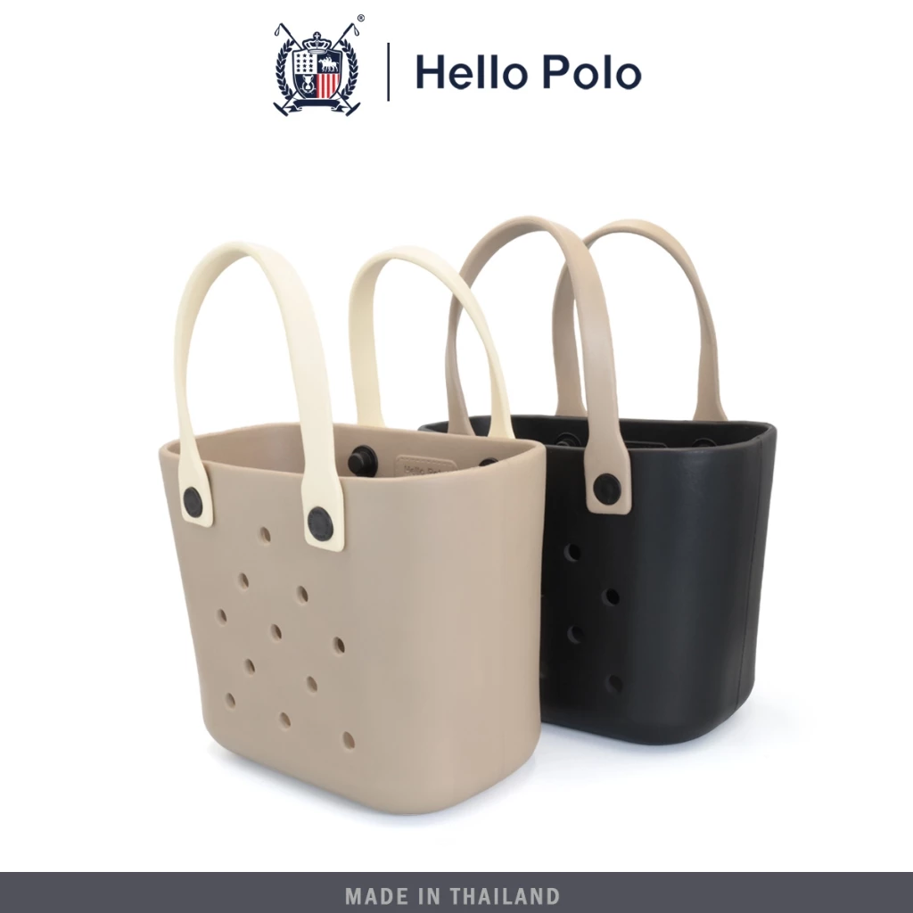 Hello Polo กระเป๋า ชายหาด กระเป๋าถือ แฟชั่น พกพาสะดวก แบบกันน้ำ ความจุสูง การออกแบบรูระบายอากาศ ผู้หญิงกระเป๋าถือ BH2001