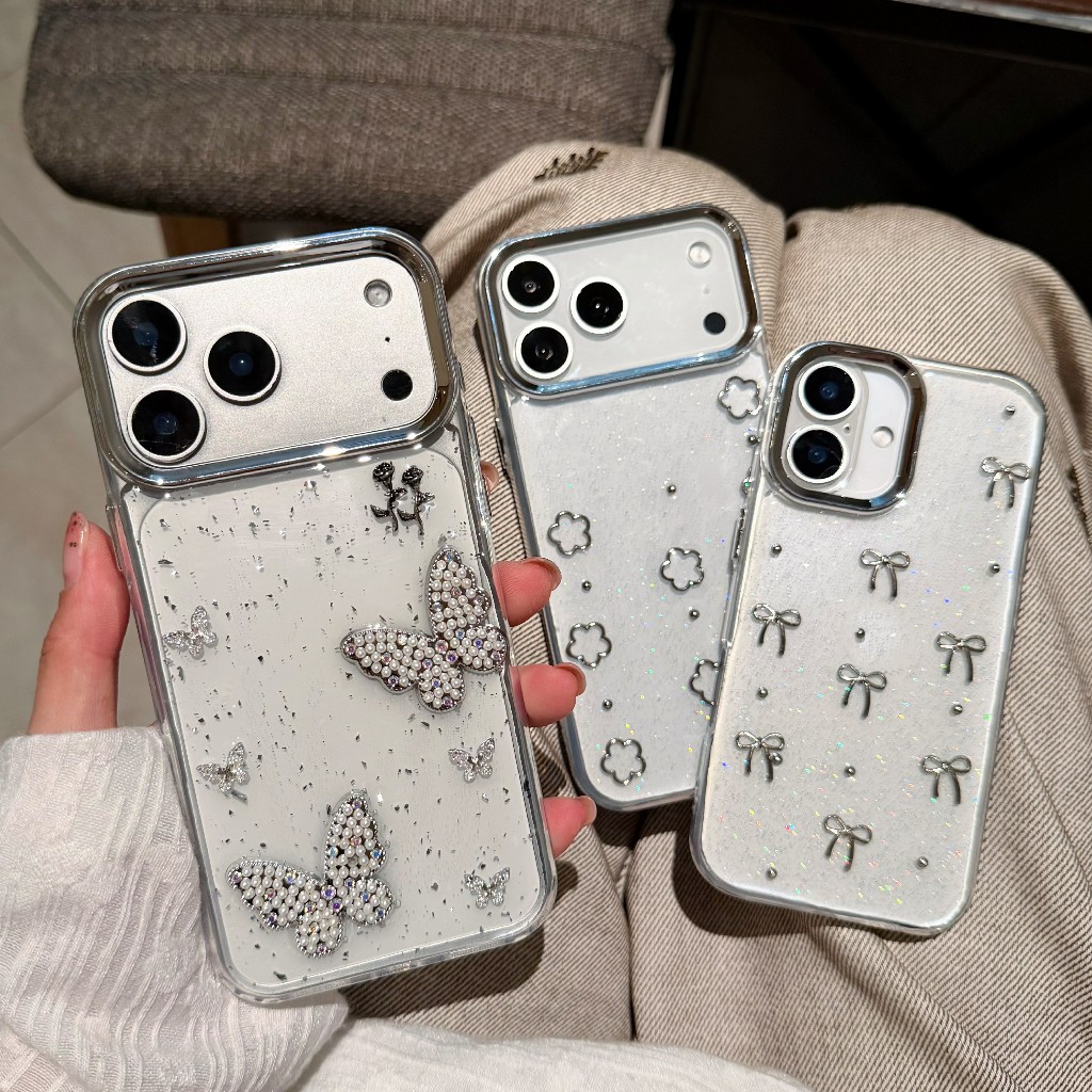 เคสกล้องเงิน งานกล่อง เคสการ์ตูนนูน รุ่น i11 12 promax 13 promax i14 promax 15 15promax i16 promax 16plus 17 pro max