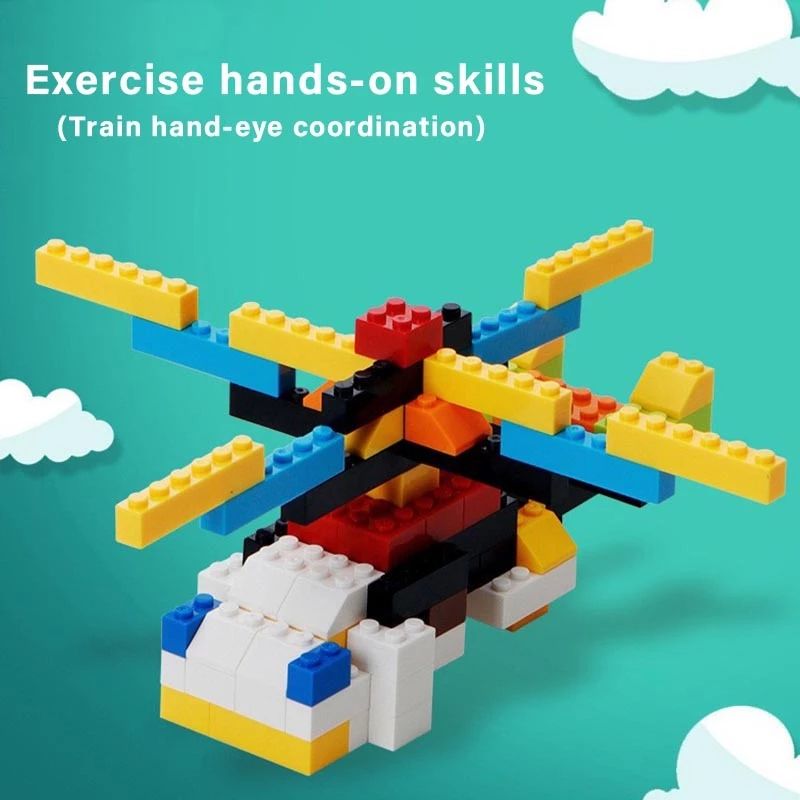 YUNLEO Toy 1000Pcs 500Pcs   มัลติฟังก์ชั่ diy  ของเล่นตัวต่อบล็อคตัวต่อ ของเล่นเสริมพัฒนาการเด็ก  พัฒนาความคิดของเด็ก - รูปที่ 7