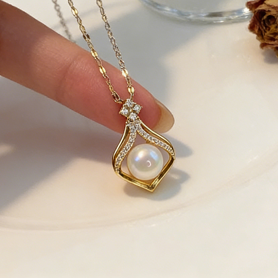 LLY✨สร้อยคอเงิน Magic จี้หยดน้ํา สร้อยแฟชั่น สร้อยหยดน้ำ สร้อยคอเงินแท้925 จี้เพชร สร้อยเพชร