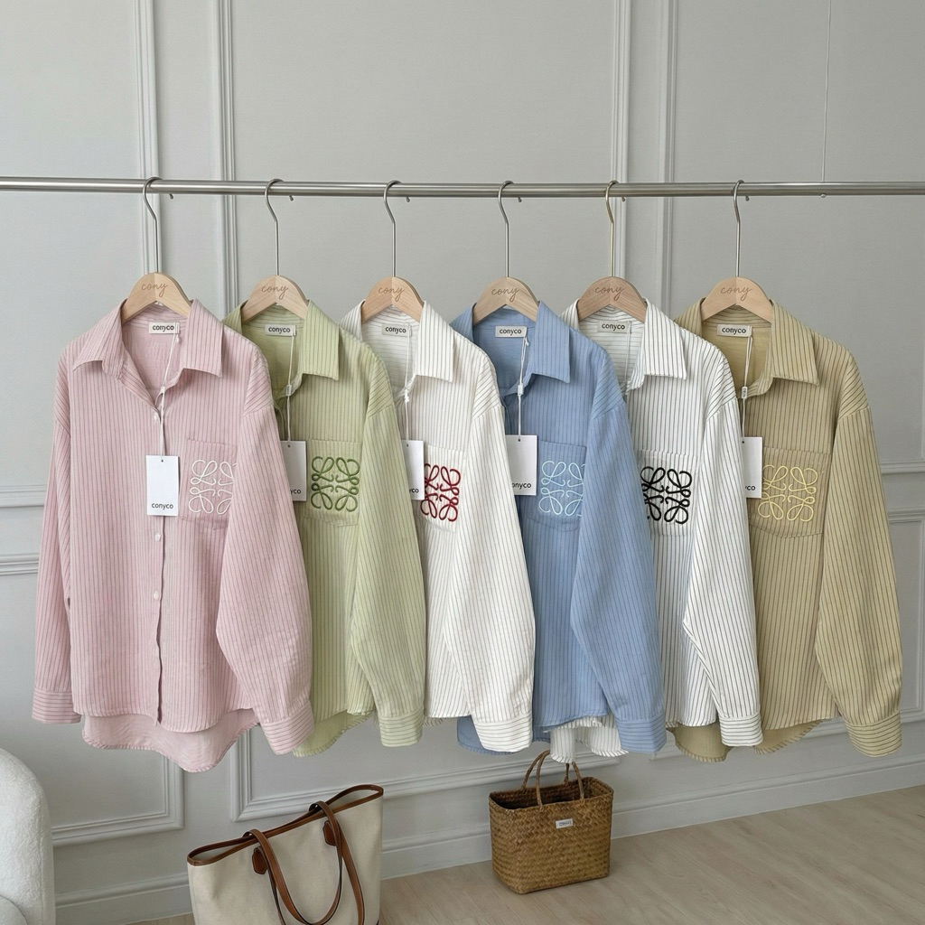 conycolours | Striped Oversized Shirt