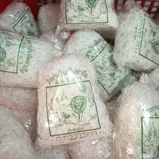 [เศษวุ้นเส้น] วุ้นเส้นท่าเรือ กาญจนบุรี ตราสิงโต แบบเส้นร่วง,สั้น เศษวุ้นเส้น ทำใส้ปอเปี๊ยะเท่านั้น 100 กรัม