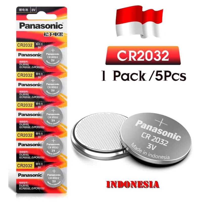 ถ่าน Panasonic CR2032 CR2025 CR2016 CR1632 CR1620 CR1616 CR1220 1 แผง 5 ก้อน - รูปที่ 6