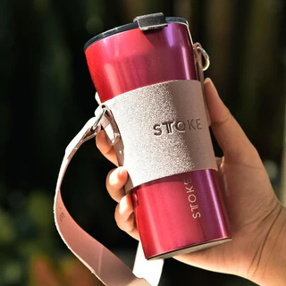 Sttoke Melbourne - The Commuter 16oz กระติกน้ำเซรามิก แก้วน้ำเคลือบเซรามิก ไร้กลิ่นสเตนเลสรบกวน เก็บร้อนเก็บเย็น