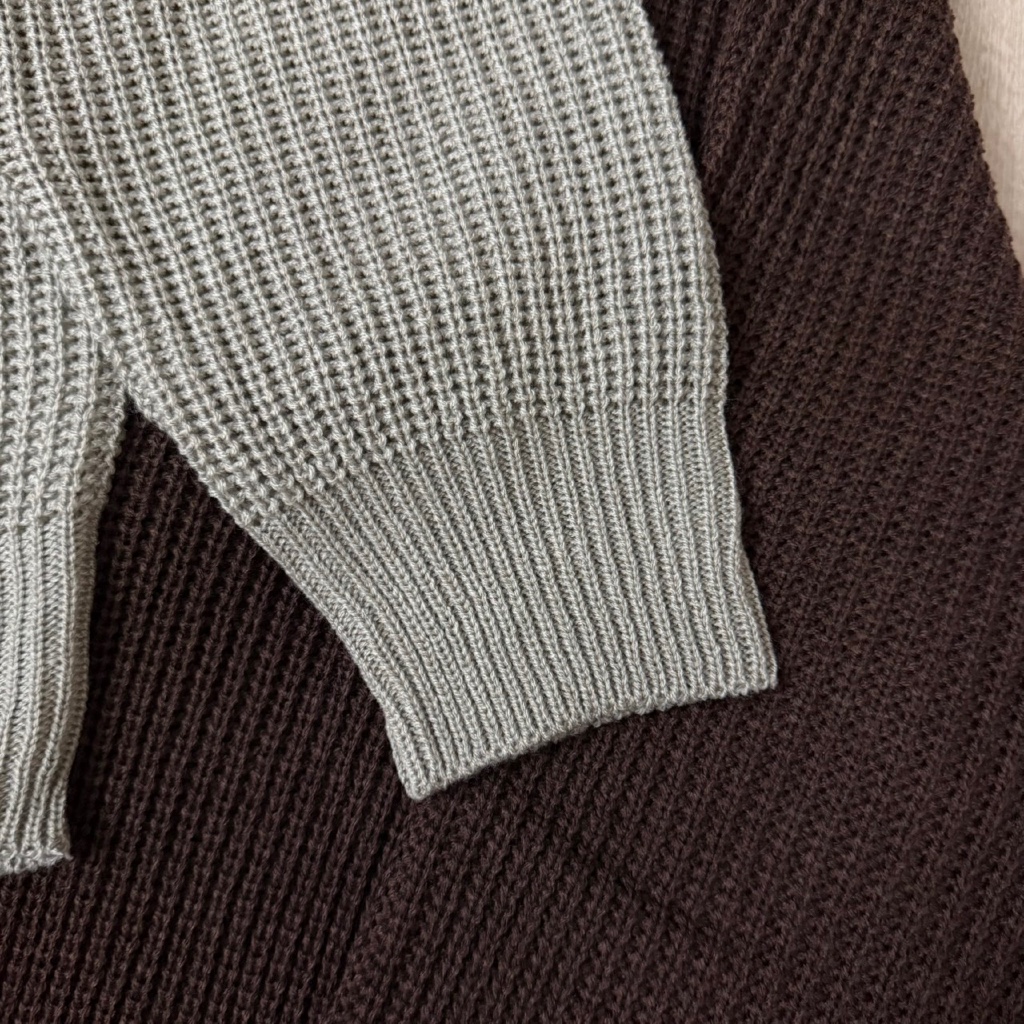 Sydney cardigans รวงข้าว กระเป๋า คาร์ดิแกน คอกลม ไหมพรม oversize plussize ยืดเยอะ - รูปที่ 3