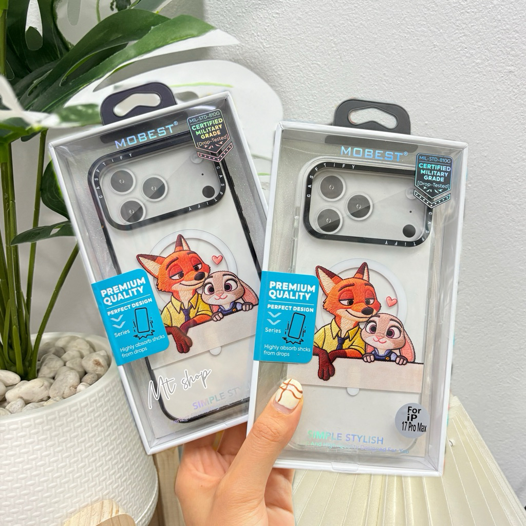 🎀Mobest CaseลายZootopia มีแม่เหล็กรองรับการชาร์จไร้สาย สำหรับรุ่น iP 17promax