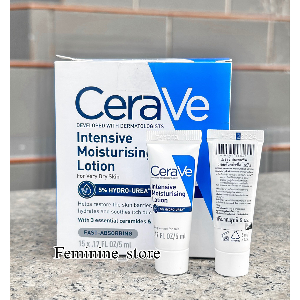 ✨ป้ายไทย✨ CERAVE Intensive Moisture Lotion ขนาด 5ml. ผลิต12/2024