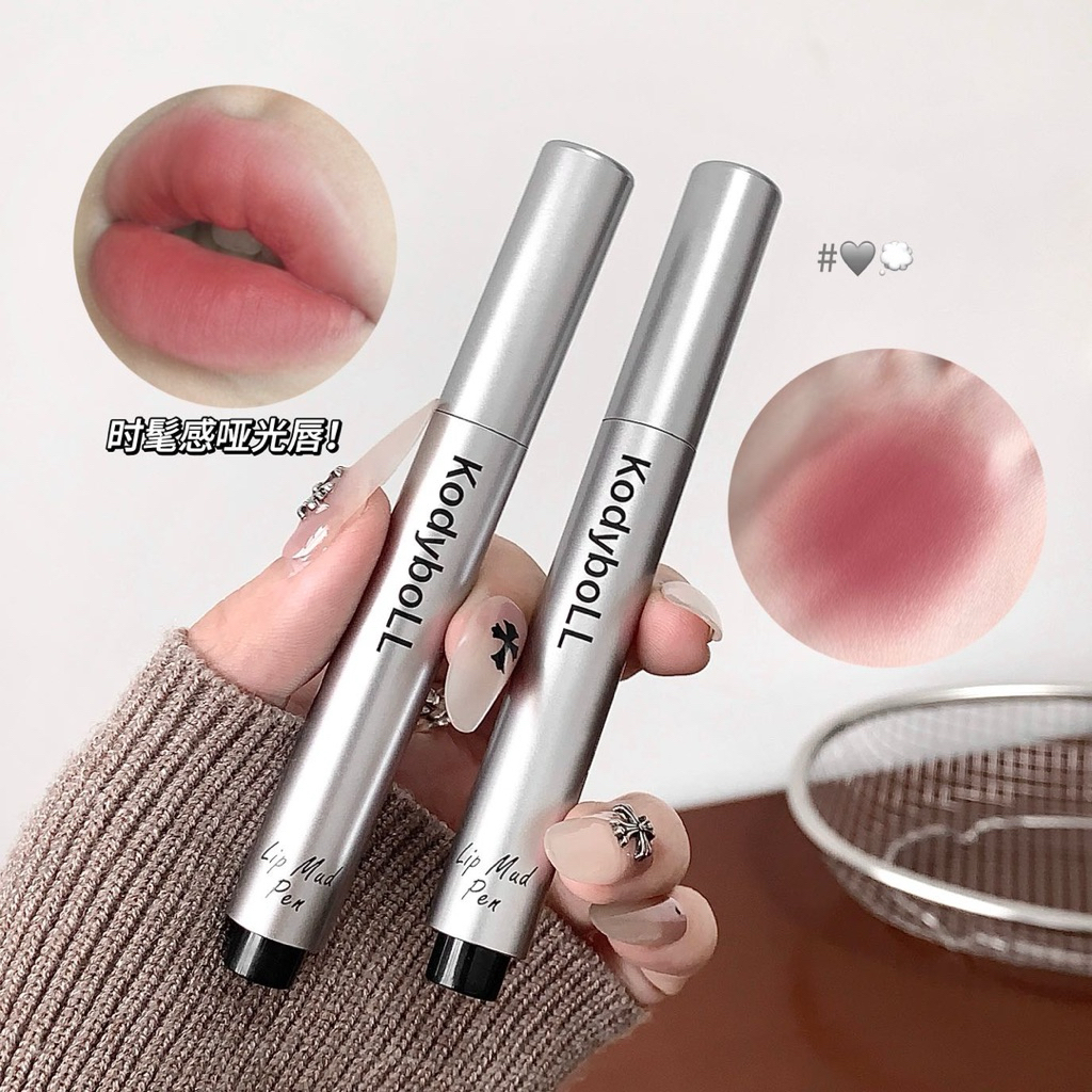 Kodyboll ลิปสติก เนื้อแมตต์กํามะหยี่ เนื้อนุ่ม เกลี่ยง่าย สีสวย ให้ความชุ่มชื้น ติดทนนาน