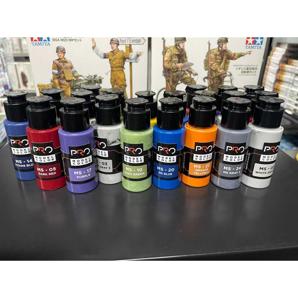 สี อะคริลิค เชื้อ ทินเนอร์ PRO MODEL COLOR ขนาด 30ml รหัส MS แนวอนิเม การ์ตูน ราคา ถูกที่สุด ดีลบีเคเค