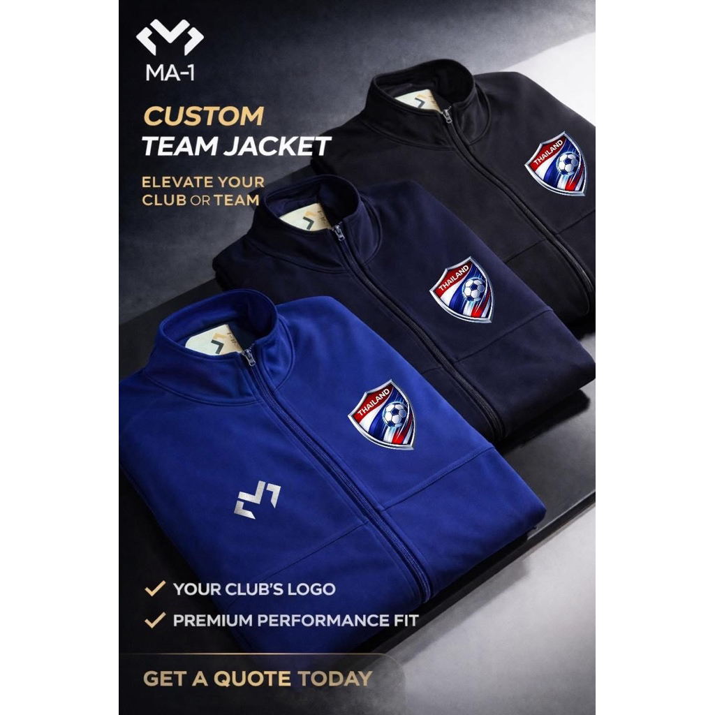 เสื้อวอร์มMA-Iรุ่นMA-08พร้อมโลโก้Thailand power