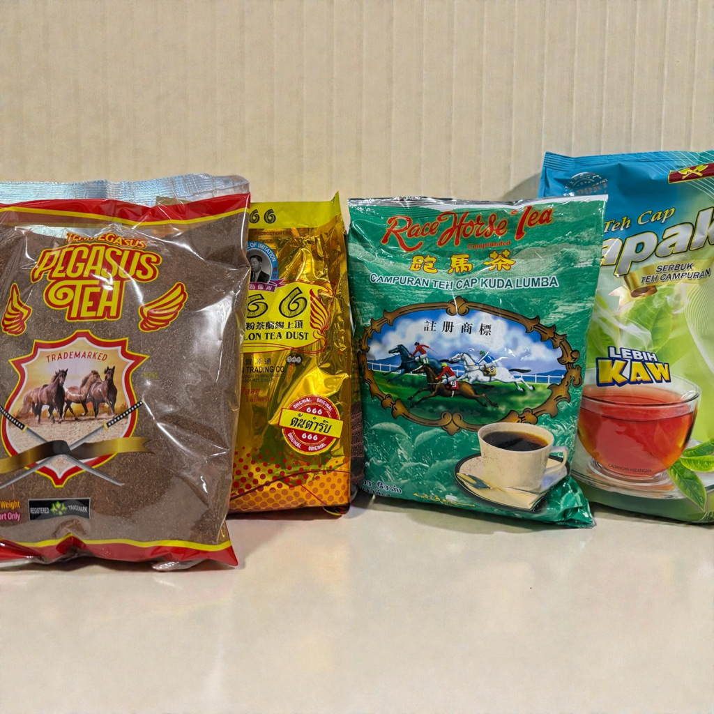 เซ็ตชาใต้ ม้าดาบ+ชา666+ชาม้าเขียวฮาลาลดำ+ชาตราขวาน เซ็ตาใต้