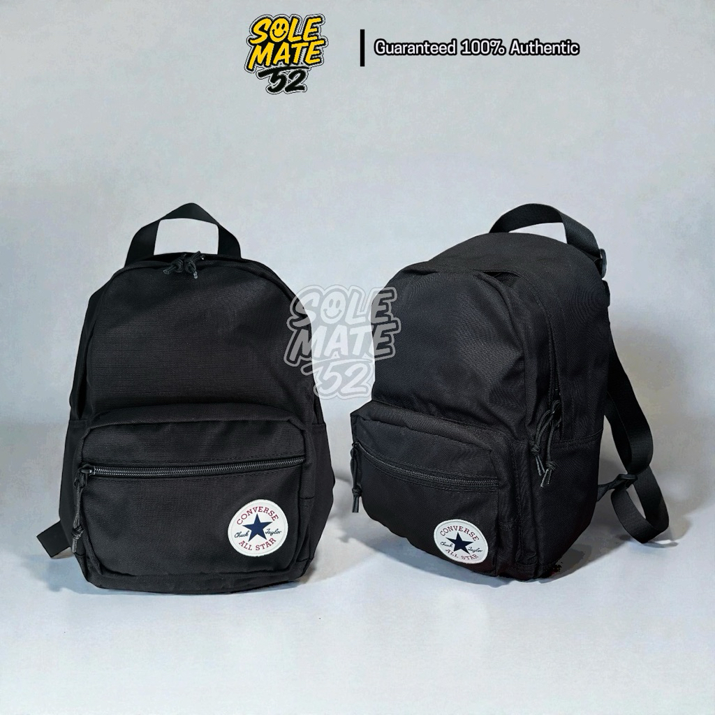 Converse คอนเวิร์ส กระเป๋าเป้มินิ สีดำ/ สีชมพูอ่อนครีม รหัสสินค้า 126778BU_S5BKXX /S5PIXX ของแท้💯 (ม